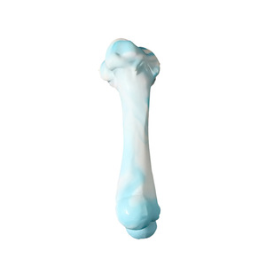 Excelente Material de TPR sostenible para mascotas, dos colores, sólidos, huesos grandes, juguetes interactivos para masticar y dentición para perros - Product Image 6