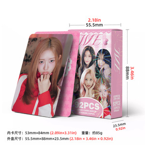 KPOP 92 piezas/caja IVE <span class=keywords><strong>LUCID</strong></span> DREAM Tarjeta fotográfica láser Lomo Card Tarjeta fotográfica holográfica - Product Image 6