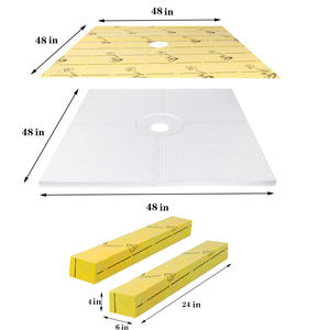 Precio de fábrica 48x48 en EPS Bandeja de ducha Similar <span class=keywords><strong>Schluter</strong></span> Kerdi Shower Pan Kit <span class=keywords><strong>Systems</strong></span> <span class=keywords><strong>Schluter</strong></span> Shower Pan Base Membrana Esquinas - Product Image 3
