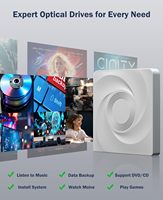 Drive CD/DVD RW Eksternal USB 3.0 Pembaca/Penulis Drive Optik Portabel untuk Laptop Desktop PC Mac Windows 11 MacOS Linux