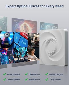 Unidad <span class=keywords><strong>de</strong></span> CD/<span class=keywords><strong>DVD</strong></span> RW Externa USB 3.0, Grabadora y Lectora <span class=keywords><strong>de</strong></span> Discos Ópticos Portátil <span class=keywords><strong>para</strong></span> Laptop, PC <span class=keywords><strong>de</strong></span> Escritorio, Mac, Windows 11, MacOS, Linux - Product Image 4