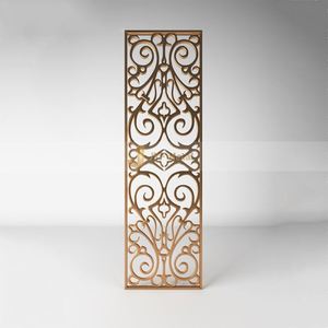 EX287 Stainless Steel Gold Room Divider for Home <b>Wall</b> Art Decorative <b>Screen</b> Metal <b>Screen</b> Dividers Partitions Room Divider - Product Image 2