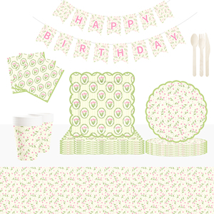 Platos y Servilletas Desechables con Diseño de Flores Silvestres DAMAI, Decoraciones Florales para Picnic de Primavera, Bodas, Cumpleaños, Fiestas de Té - Product Image 1