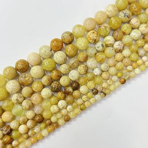 Gran oferta, hebras de cuentas redondas, cuentas de piedra de ágata de fuego de vena de dragones amarillos para la fabricación de joyas, 6mm, 8mm, 10mm, 12mm - Product Image 2