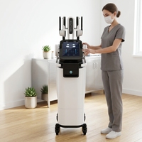 Appareil de remodelage corporel RF EMSNEO sur pied avec 4 poignées, indicateur LED, anti-rides, rajeunissement cutané, stimulation musculaire