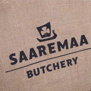 Bolsa de Yute Ecológica con Logotipo Personalizado, Bolsa de Playa Reutilizable de Arpillera Laminada, Bolsas de Compras de Hesse con Patrón de Letras Impresas en Serigrafía - Product Image 5