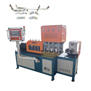 Machine de formage automatique CNC à prix d'usine pour cerceaux en fer plat et colliers de serrage avec fonction de poinçonnage - Product Image 1