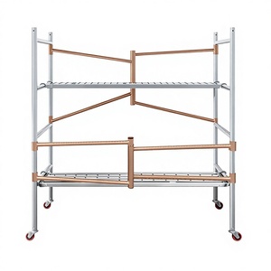 Andamios Plegables de Venta Directa de Fábrica, <span class=keywords><strong>Plataforma</strong></span> Elevadora Móvil de Tubo de Acero Engrosado, Juego Completo, Nuevo Modelo para Decoración - Product Image 1