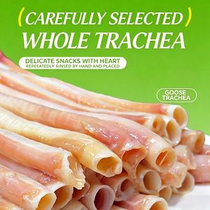 Friandises pour chiens à base de trachée d'oie biologique naturelle, à ingrédient unique, séchées à l'air, croustillantes, riches en vitamines et minéraux pour la santé dentaire - Product Image 4