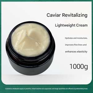 Vente en gros 1KG 5KG Crème semi-finie au caviar, base légère, hydratante, éclaircissante, revitalisante pour la peau, OEM - Product Image 5