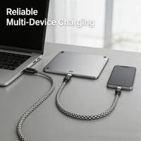 Cable USB Tipo-C Togudu CC-155 2.0, 480 Mbps, 60 W, Transferencia de Datos, 1 m/1.8 m/3 m, Nylon Luminoso que Brilla en la Oscuridad para Teléfono Móvil