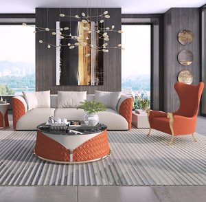 High End Luxury Leisure Living Room <strong>Wingback</strong> Sofa <strong>Chair</strong> Italian Design Gold Metal <strong>Arm</strong> <strong>Chair</strong> - Product Image 2