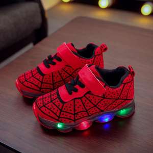 Autunno primavera scarpe Casual luce LED bambini ragazzi ragazze luminoso da corsa sport maglia superficie singolo Flash Baby - Product Image 2