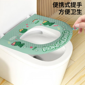 Toilet Seat Cover Blue Starfish Design <b>EVA</b> Material Four Seasons Use With Handle - Product Image 3