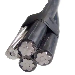 Câble ABC basse tension bon marché 3x120 + 70 + 16mm2 câble aérien en aluminium torsadé avec isolation XLPE