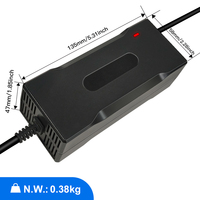 Penjualan Panas Charger 63V 2A 15S untuk Moped 18650 Skuter Charger Baterai Lithium Li-ion 55.5V