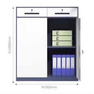 Armoire de classement en acier en gros, <span class=keywords><strong>casier</strong></span> de <span class=keywords><strong>rangement</strong></span> avec 2 tiroirs coulissants, mobilier de bureau, armoire basse - Product Image 3