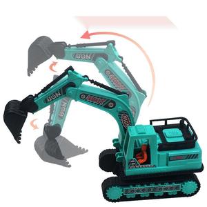Grande voiture <span class=keywords><strong>jouet</strong></span> à inertie et à friction pour enfants, modèle de simulation de véhicule d'ingénierie à grue, idéal pour les stands de rue, cadeau pour garçons, en plastique - Product Image 4