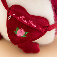 Pingouin en peluche avec petit sac - Jouet en peluche doux pour la décoration de la maison et cadeau d'anniversaire pour enfants, adorable poupée pingouin