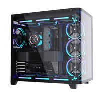 ALSEYE High Quality Computer Case Ocean-9-B Black Color PC Case With Glass Window