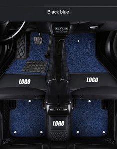 Accesorios de coche de lujo de doble capa alfombrilla de coche de cuero de fábrica al por mayor 7D alfombrillas de coche para <span class=keywords><strong>DODGE</strong></span> CHARGER - Product Image 4