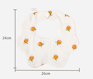 Class A Cotton 6 Layer Crepe Gauze Baby Bandana Bib Soft Absorbent Newborn Saliva <b>Towel</b> Infant Feeding Drool <b>Wraps</b> For Kids - Product Image 2
