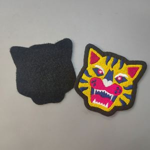 Wholesale High Density Woven Fabric Patch Custom 3D <b>Puff</b> LOGO Badges Iron on Embroidery Patches for Garment Clothes - Product Image 3