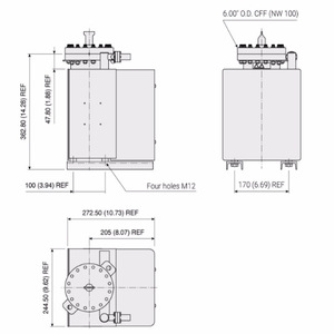 Agilent VacIon Plus 150 Ion <b>Pump</b> 9191511M003 Stainless Steel <b>Vacuum</b> Laboratory Glove Box - Product Image 3