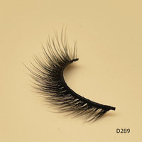 Nouvelle tendance marque privée gros oeil de chat cils d'oeil de renard cheveux synthétiques faux cils naturels vente en gros