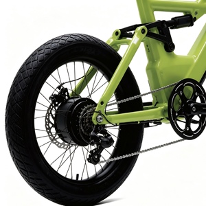 Bicicleta Eléctrica Plegable Urbana, 3 Velocidades, Motor Trasero sin Escobillas, Batería de Litio Extraíble, Suspensión Trasera, Cuadro de Acero, para Desplazamientos Diarios - Product Image 4
