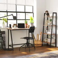 Nouvelle vente chaude, bureau d'ordinateur en MDF avec cadre en métal pas cher, bureau pour l'étude et le travail à domicile