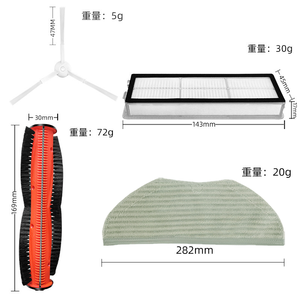 เหมาะสำหรับหุ่นยนต์ป้องกันการหมุนวน STFCR01SZ S10T <span class=keywords><strong>Xiaomi</strong></span> ชิ้นส่วนที่ดูดฝุ่นแปรงด้านข้างหลักผ้าถูพื้นแผ่นกรอง HEPA - Product Image 6