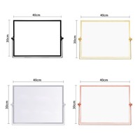 Tableau blanc effaçable à sec de qualité supérieure pour salle de classe et bureau, surface d'écriture double face durable, facile à nettoyer, tableau portable idéal pour le travail