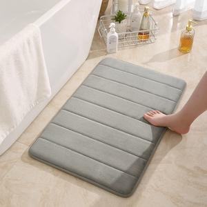 <b>Non</b> <b>Slip</b> Coral Fleece <b>Bath</b> <b>Mat</b> Soft Absorbent Rug For Bedroom Bathroom Home Decor - Product Image 1
