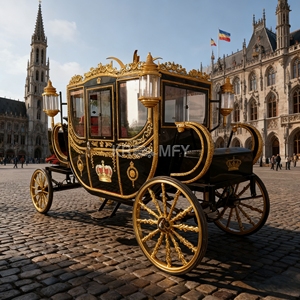 2025 Calèche royale de Cendrillon de haute qualité, à traction animale, pour le transport touristique spécial, à vendre - Product Image 3