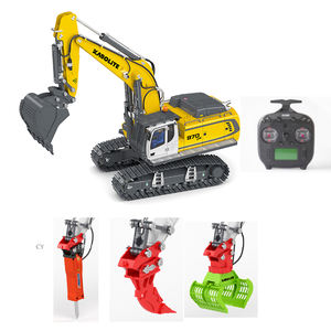 HUINA-Pelleteuse en alliage hydraulique avec télécommande, modèle professionnel, 4 en 1, 1/18 RC, - Product Image 4