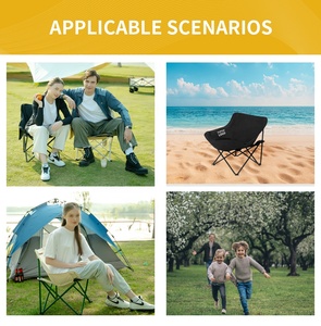 Silla Plegable Portátil para Exteriores, Ligera, de Tela Oxford, para Camping, con Logotipo Personalizado - Product Image 2