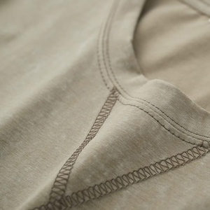 Camisetas Holgadas de Manga Larga para Hombre, Tejidas con Estampado, Transpirables, de Secado Rápido, 100% Algodón, Estilo Urbano, Alta Calidad en Venta - Product Image 6