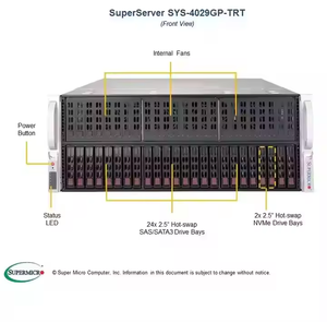 Supermicro AI <span class=keywords><strong>Server</strong></span> AS-4124GS-TNR 4U Rack com AMD EPYC 7003/7002 Dual 9004 GPU Processador 64GB de memória armazenada AS-4125GS-TNRT - Product Image 3