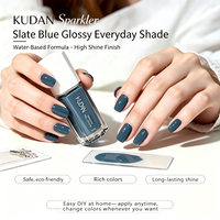Vernis à ongles KUDAN vert frais, pelable à l'eau, séchage rapide, facile à retirer, sans lampe UV, CPNP HALAL ISO22716 OEM, faible MOQ