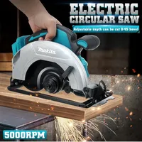 Scie circulaire sans fil 18V à moteur sans balais pour la découpe droite des planches de bois, idéale pour la menuiserie, la décoration et la fabrication de meubles - Vente en gros usine