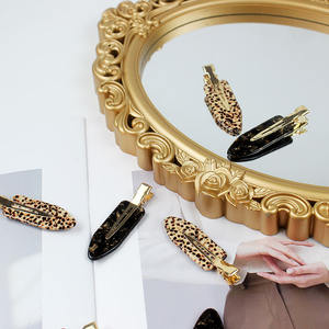 YIYI unico Vintage 6 cm leggero acetato senza traccia fermaglio per capelli stampa leopardata Fashion Spot all'ingrosso da donna - Product Image 6