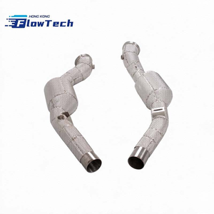 Protector Térmico de Tubo de Escape FlowTech Profesional de Alta Calidad, Acero Inoxidable T304 de 1.5mm para Sistema de Escape Maserati Ghibli 3.0T V6 - Product Image 1