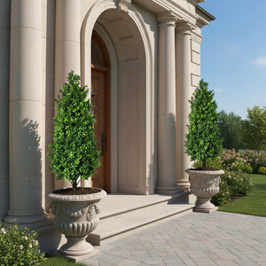 Plantas Artificiales Desmontables <span class=keywords><strong>de</strong></span> Boj Verde en Maceta, Árbol <span class=keywords><strong>de</strong></span> Ciprés y Macetas <span class=keywords><strong>de</strong></span> Suelo, Decoración Verde para Interiores/Exteriores - Product Image 3