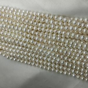 Collar de Perlas Semiterminadas de 6mm, Cuentas Redondas, Hechas a Mano, para Diseño DIY, Cuentas Naturales Sueltas, Accesorios de Joyería - Product Image 4