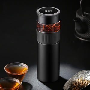 Dropshipping 380ml Smart Mug Warmer Smart Travel Mug Smart <b>Coffee</b> Mug Cup Warmer Water <b>Bottle</b> - Product Image 2