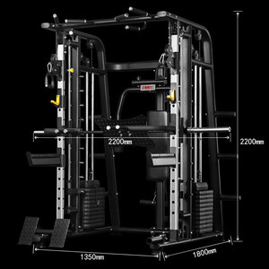 Attrezzatura da <span class=keywords><strong>Palestra</strong></span> Multifunzionale, Panca Piana, Smith Machine, Squat Rack, Morsetto per <span class=keywords><strong>Pettorali</strong></span>, Gantry, Pedale Invertito - Product Image 4