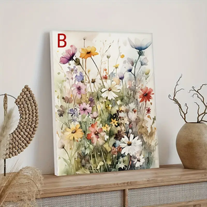 Decorazione casa soggiorno nordico moderno piante fresche acquerello parete arte stampata <span class=keywords><strong>fiori</strong></span> selvatici pittura <span class=keywords><strong>su</strong></span> <span class=keywords><strong>tela</strong></span> - Product Image 2