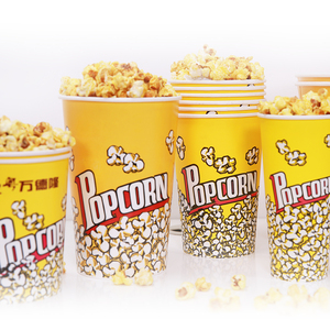 Cubos de Papel para <span class=keywords><strong>Palomitas</strong></span> de Maíz con Logotipo Personalizado, Vasos de Papel para Alimentos - Product Image 4