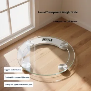 Báscula Digital de Precisión Portátil y Duradera para Adultos, Báscula Electrónica LCD para el Hogar, Indicador de Salud Digital, de Vidrio - Product Image 2